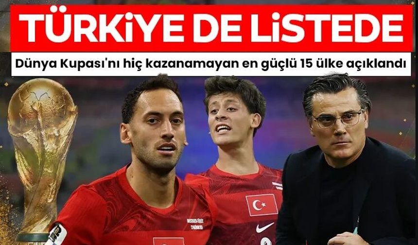 Dünya Kupası'nı hiç kazanamayan en güçlü 15 ülke açıklandı!