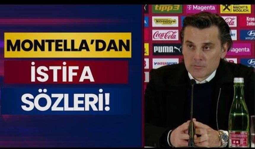 A Milli Takım Teknik Direktörü Montella'dan ABD maçı öncesi istifa yanıtı!