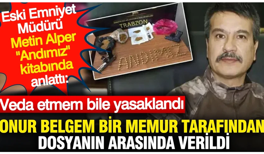 Metin Alper anlattı: "Onur belgem bir memur tarafından dosyanın arasında verildi"