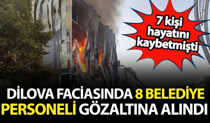 7 işçinin öldüğü Dilova faciasında 8 belediye personeli gözaltına alındı