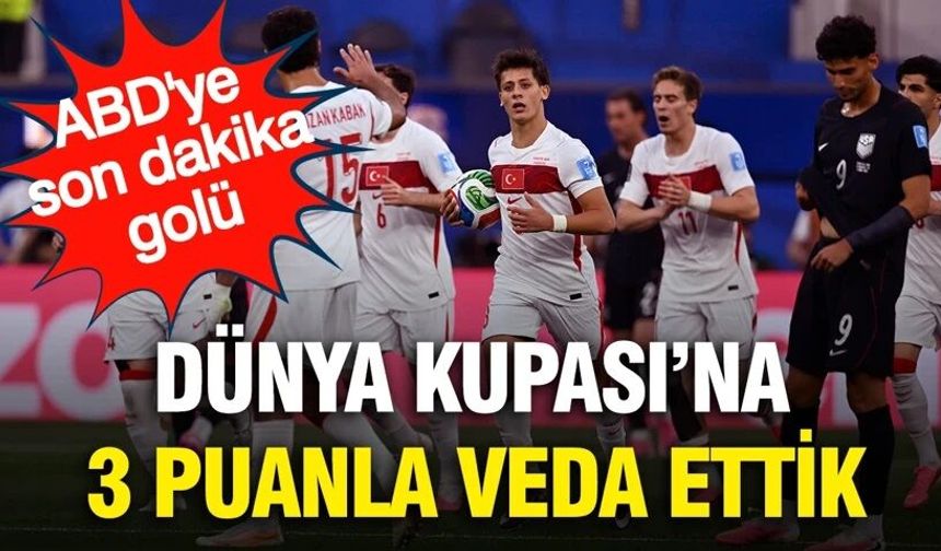 A Milli Takımımız ABD'yi son dakika golüyle yendi!