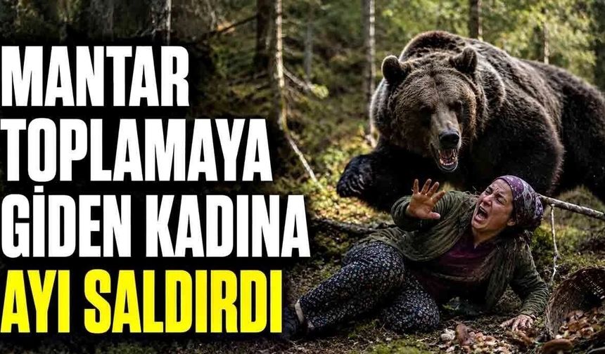 Gümüşhane'de feci olay! Mantar toplayan kadına ayı saldırdı