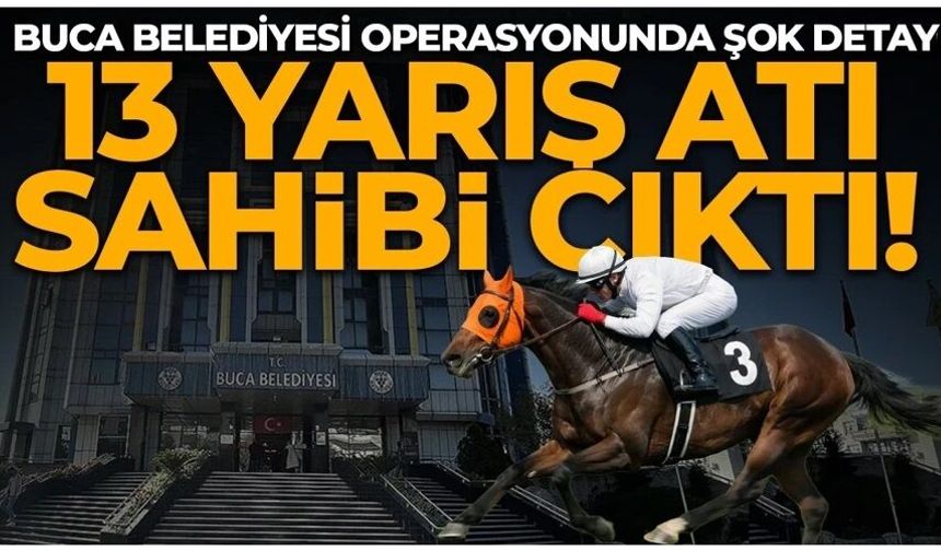 Belediye memurunun 13 yarış atı çıktı!