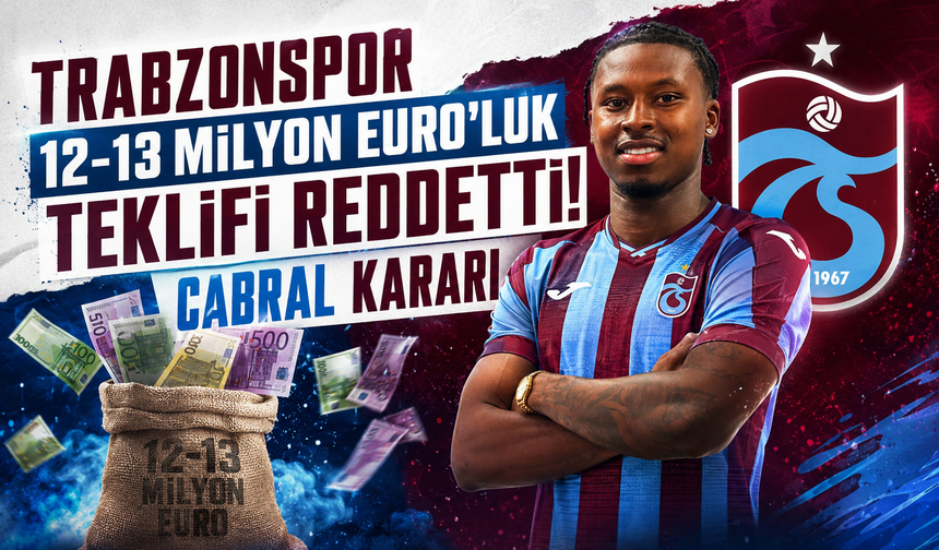 Trabzonspor’dan Cabral kararı