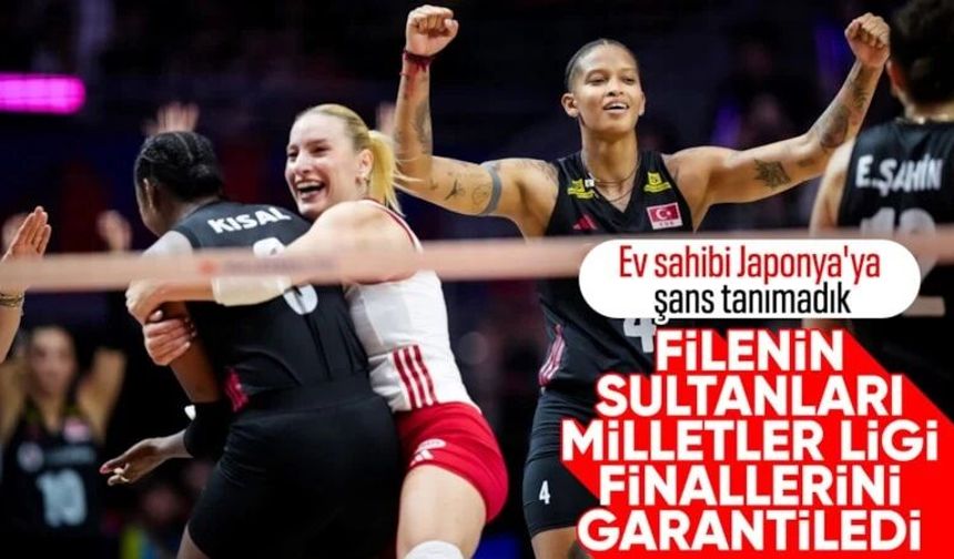 A Milli Kadın Voleybol Takımı, Japonya'yı devirdi