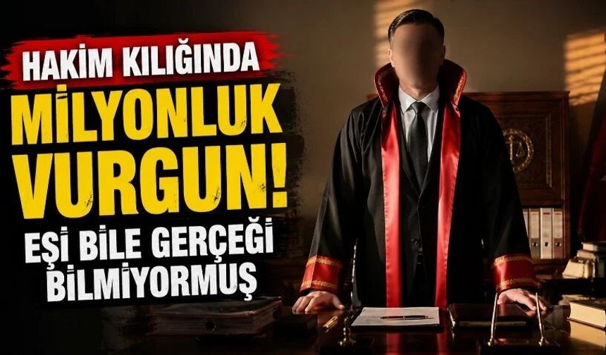 Hakim kılığında milyonluk vurgun! Eşi bile gerçeği bilmiyormuş