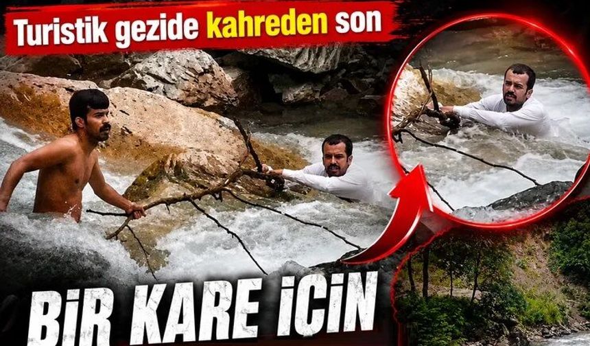 Trabzon'da dere faciası! Fotoğraf çektirirken suya düşen Suudi turist hayatını kaybetti...