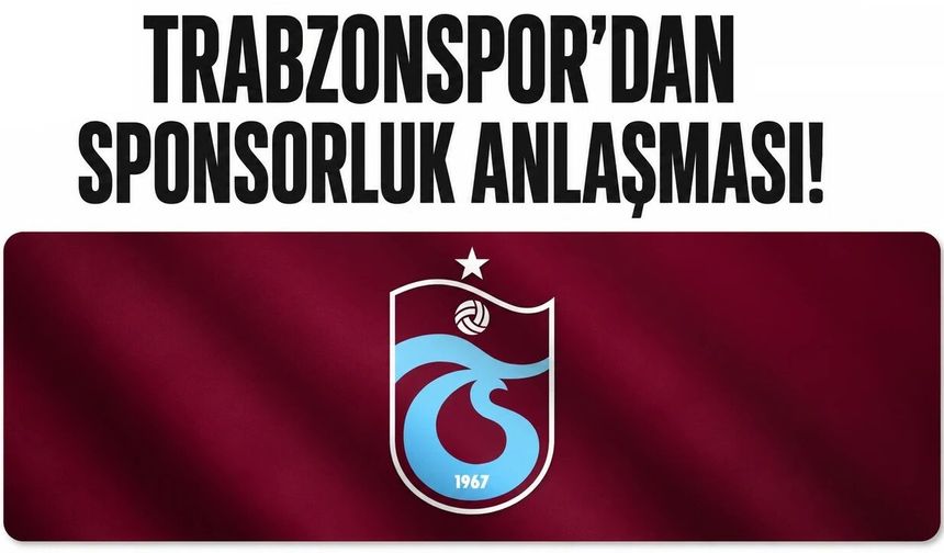 Trabzonspor'dan bir sponsorluk daha...