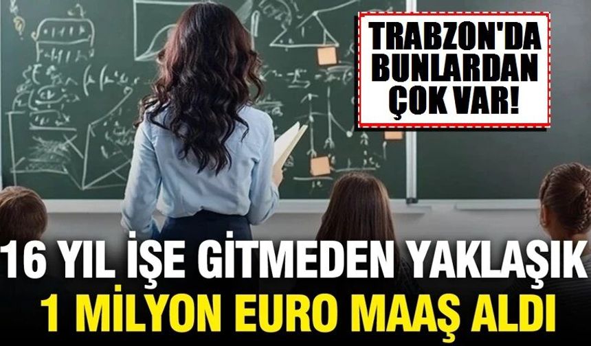 16 yıl işe gitmeden yaklaşık 1 milyon euro maaş aldı: Gerçek mahkemede ortaya çıktı