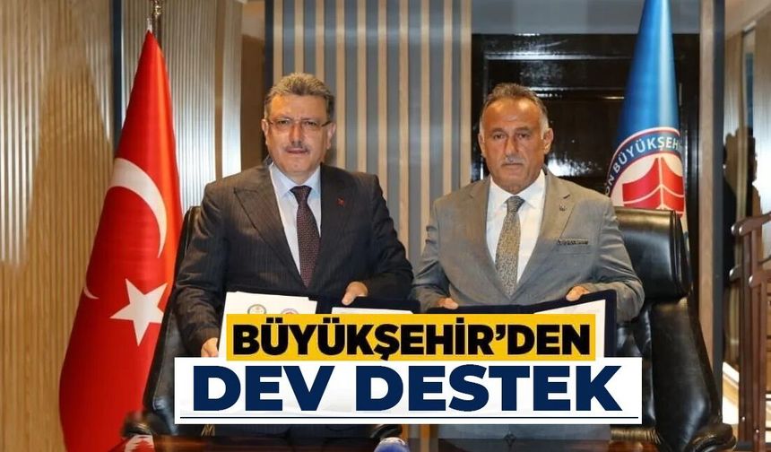 Trabzon Büyükşehir'den o alanda 2,5 milyonluk destek