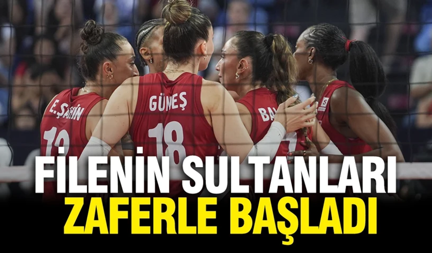 A Milli Kadın Voleybol Takımımız Avrupa Şampiyonası'nda Letonya'yı mağlup etti!