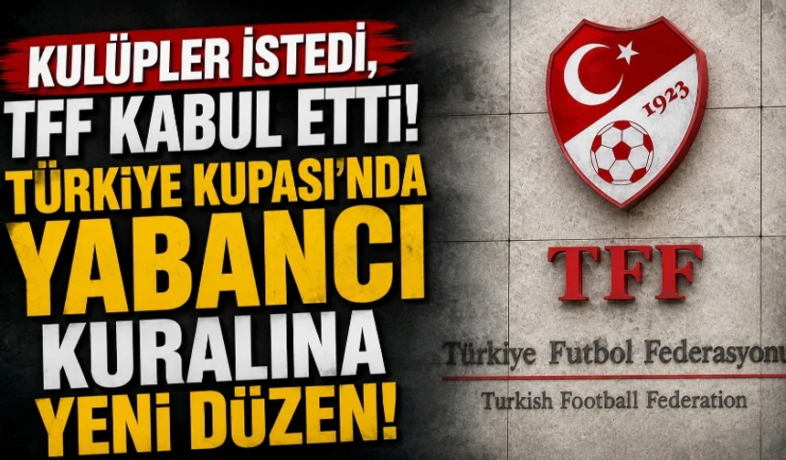 Türkiye Kupası’nda yabancı kuralına yeni düzen