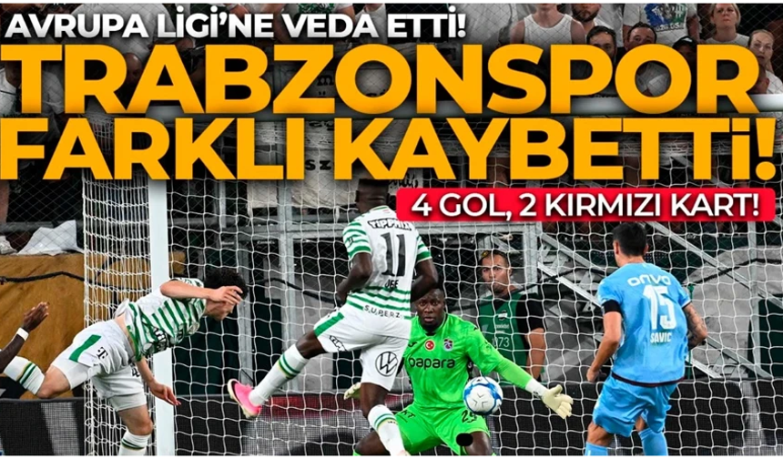 Trabzonspor deplasmanda Ferencvaros'a kaybetti!