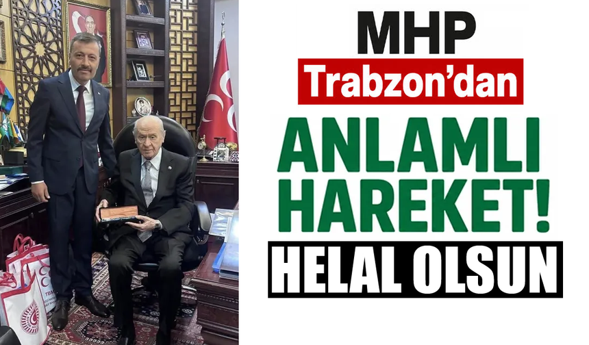 MHP Trabzon’dan anlamlı hareket! Çiçek göndermek yerine…