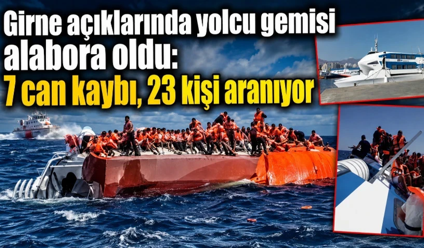 KKTC'nin Girne açıklarında 267 kişiyi taşıyan yolcu gemisi battı