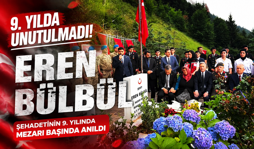 Eren Bülbül şehadetinin 9. yılında mezarı başında anıldı
