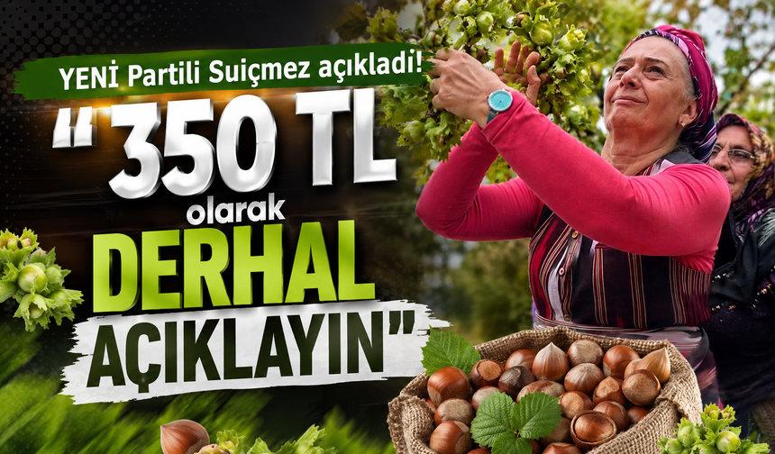 YENİ Partili Suiçmez açıkladı! "350 TL olarak derhal açıklayın"