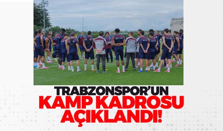 Trabzonspor'un Göztepe ile yapacağı hazırlık maçının kamp kadrosu belli oldu.