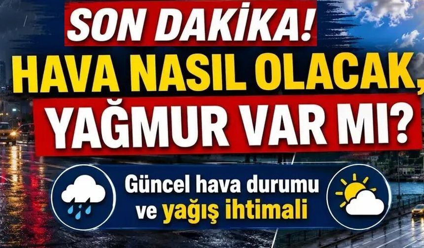 Karadeniz'de yağmur, 2 bölgede rüzgar var
