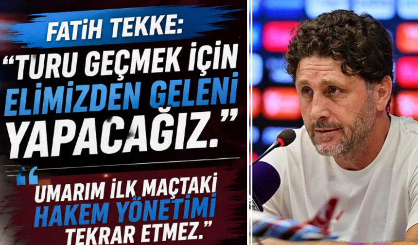 Fatih Tekke'den Ferencvaros maçı öncesi hakem göndermesi!
