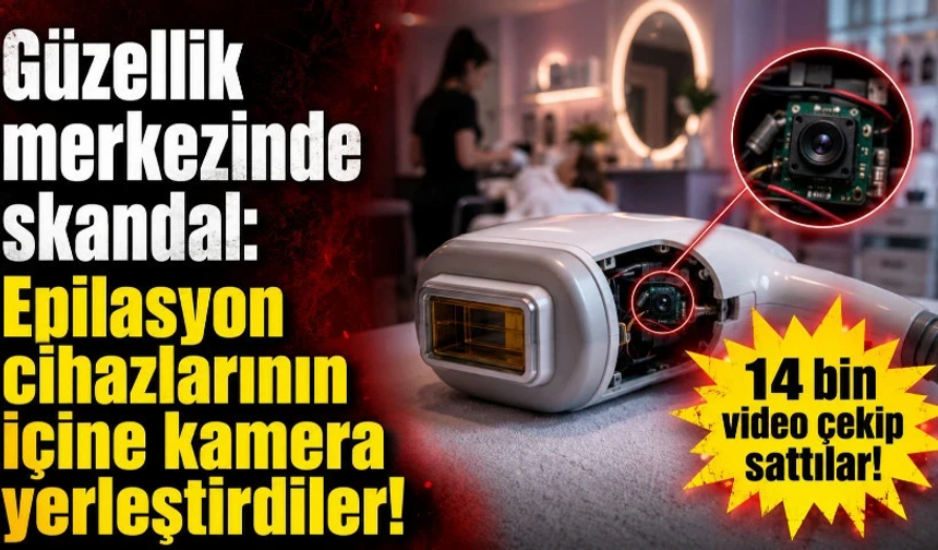 Güzellik merkezinde skandal! 14 bin video çekip sattılar!