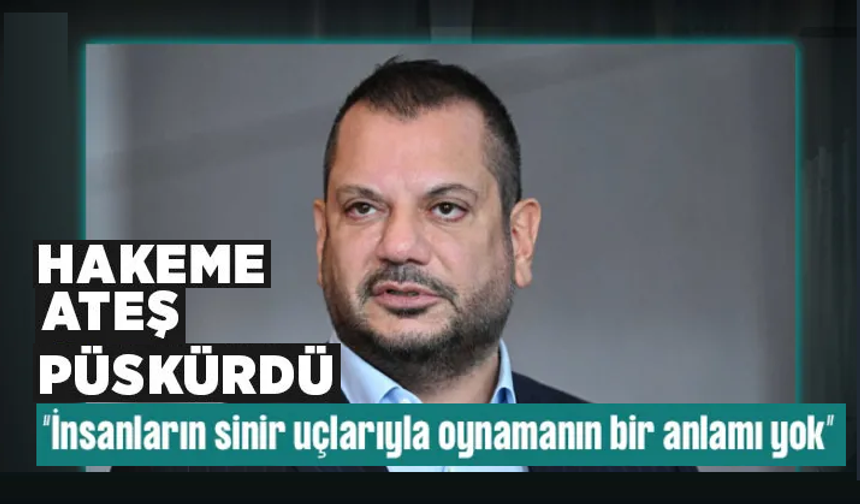 Trabzonspor Başkanı Ertuğrul Doğan'dan hakem tepkisi!