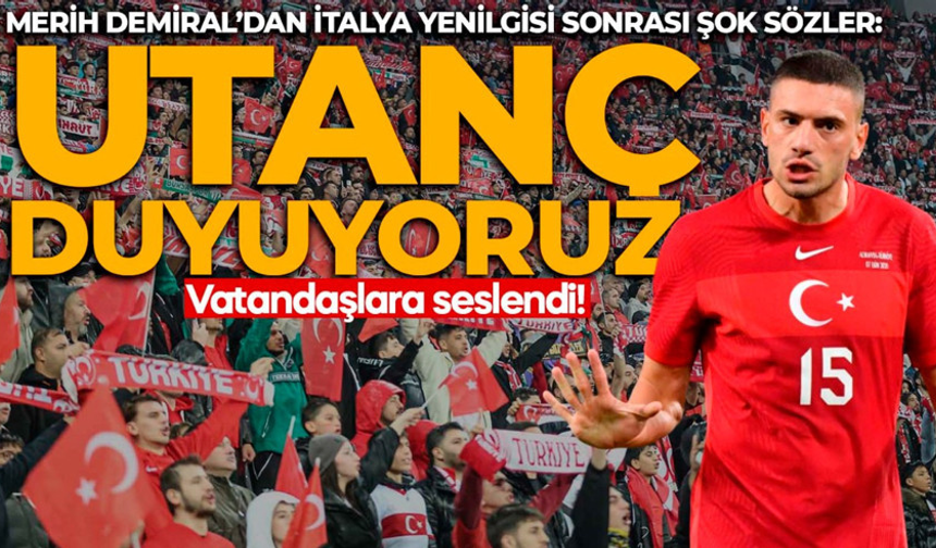İtalya yenilgisi sonrası şok sözler: “Utanç duyuyoruz”