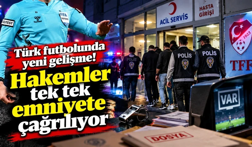 Türk futbolunda yeni gelişme! Hakemler tek tek emniyete çağrılıyor