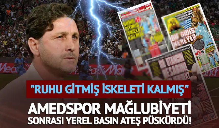 Trabzonspor'da Amedspor mağlubiyeti sonrası yerel basın ateş püskürdü!