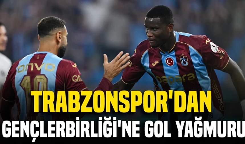 Trabzonspor'dan Papara Park'ta gol şov!
