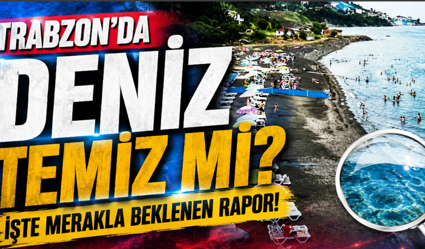 Trabzon'un plajları temiz çıktı