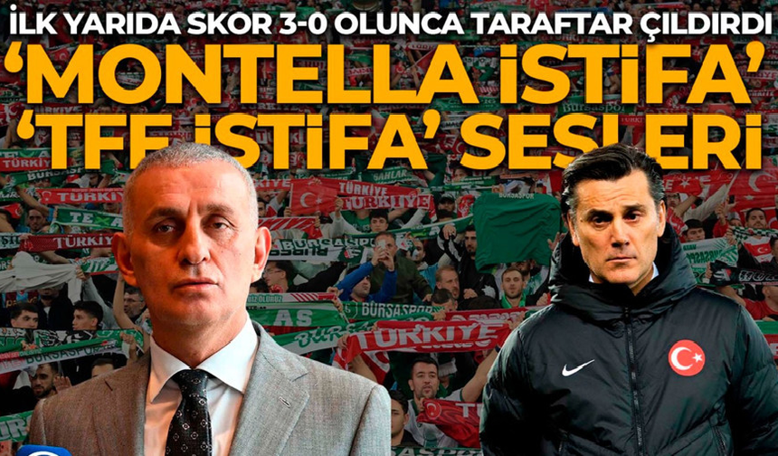 Türkiye- İtalya maçı ilk yarıda 3-0 oldu, taraftar isyan etti