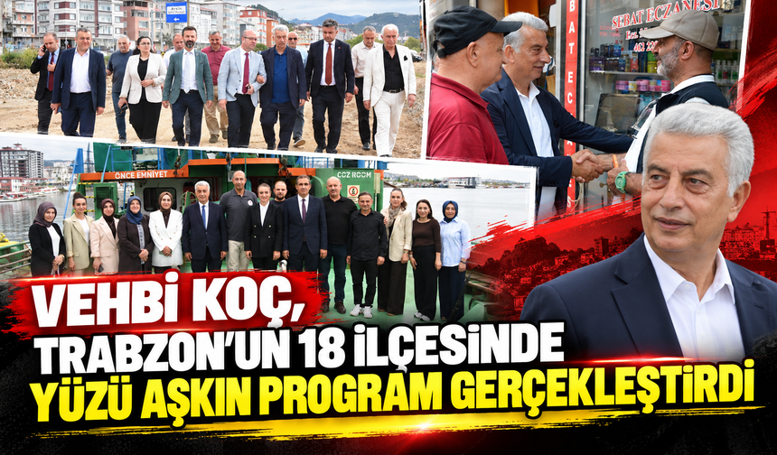 Vehbi Koç, Trabzon’un 18 İlçesinde Yüzü Aşkın Program Gerçekleştirdi