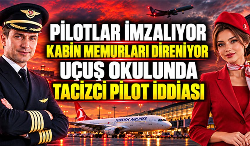 Uçuş okulunda tacizci pilot iddiası!