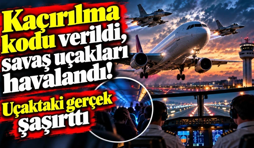 174 yolculu uçakta kaçırılma alarmı!