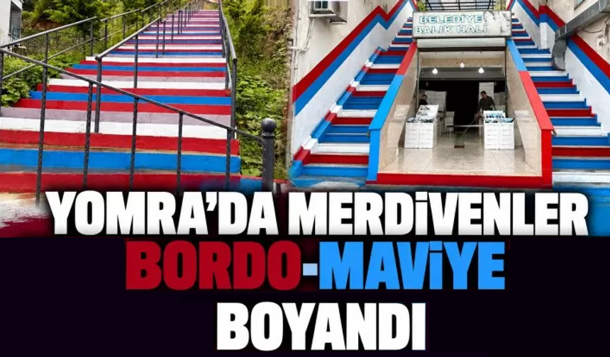 Trabzonspor sevgisi Yomra'da sokaklara taştı!