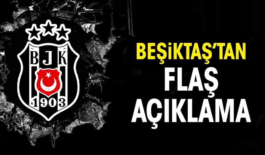 Trabzonspor maçı sonrası Beşiktaş’tan flaş açıklama!