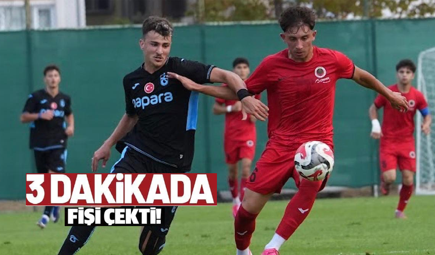 Trabzonspor 3 dakikada fişi çekti