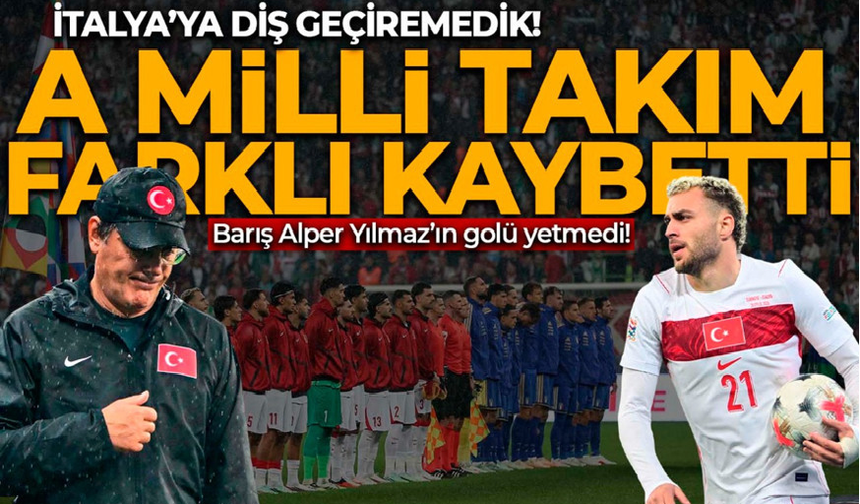 Bursa'da şok sonuç! A Milli Takım, İtalya'ya farklı kaybetti
