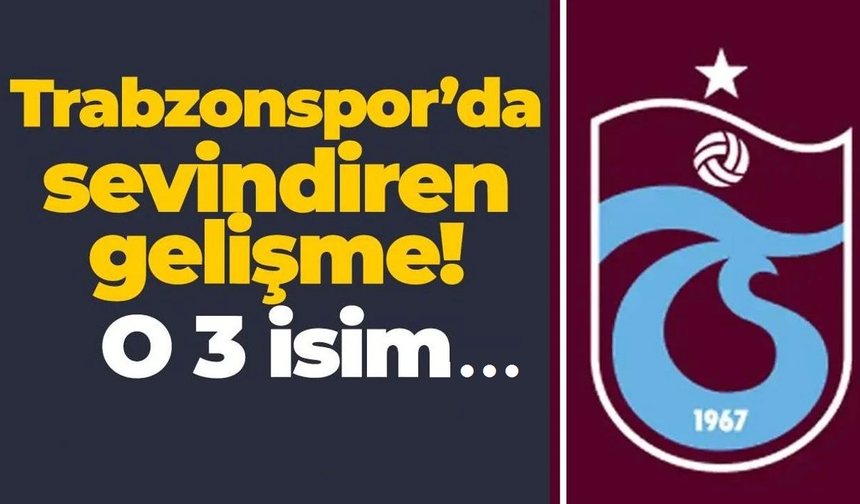 Trabzonspor'da Rizespor maçı öncesi sevindiren haberler!