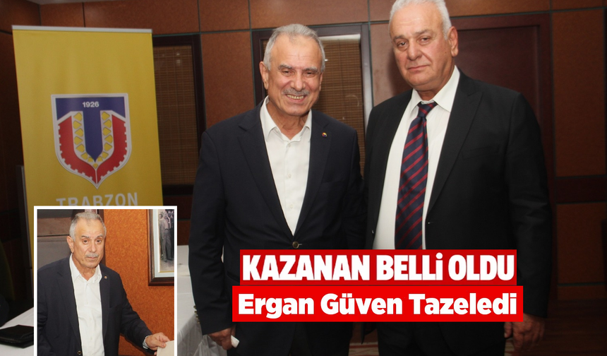 Trabzon Ticaret Borsası’nda mevcut başkan Eyyüp Ergan güven tazeledi
