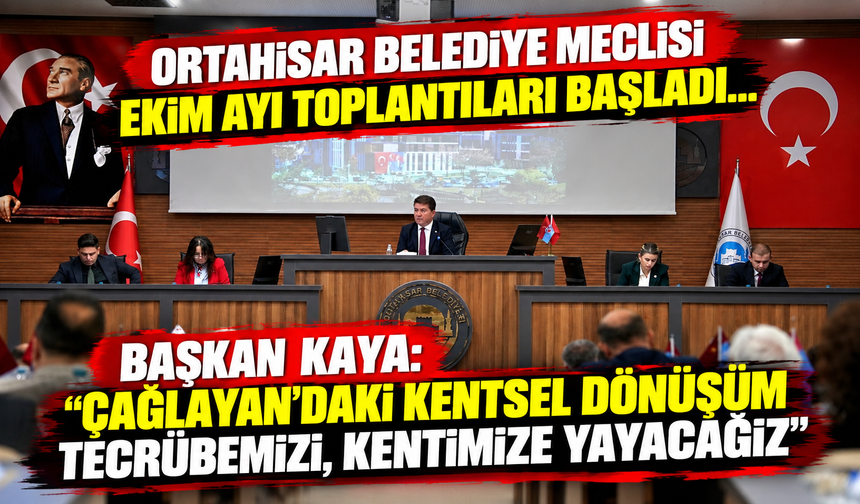 ORTAHİSAR BELEDİYE MECLİSİ EKİM AYI TOPLANTILARI BAŞLADI…
