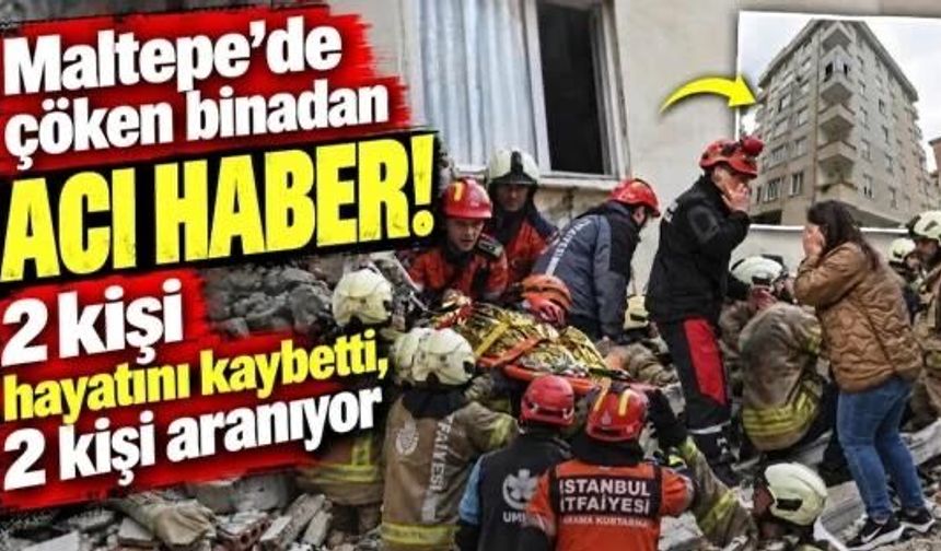 Maltepe'de binadan acı haber geldi