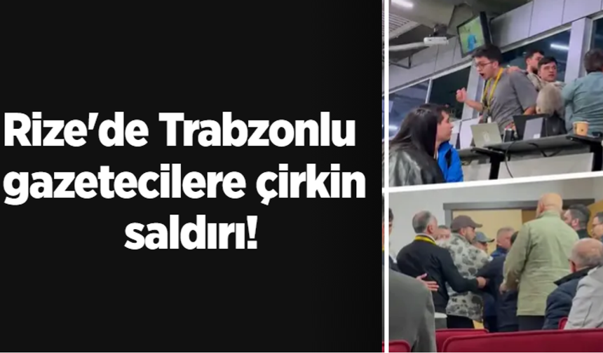 Rize'de basın mensupları arasında neler yaşandı?