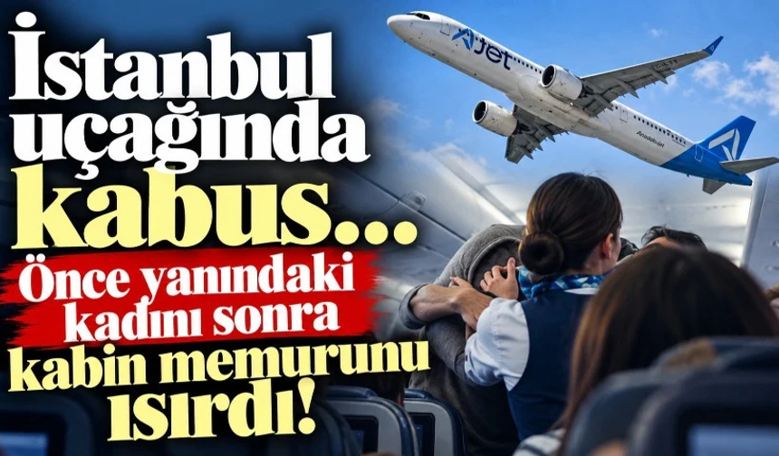 Uçakta alkollü yolcu alarmı! Kabin memurunu ısırdı