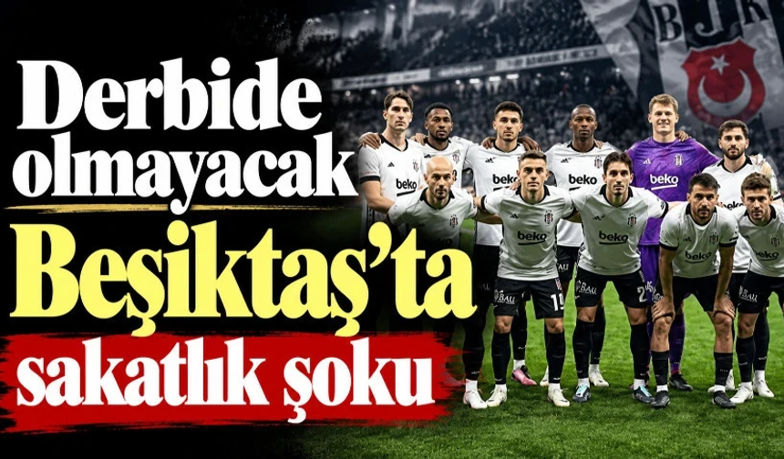 Trabzonspor maçı öncesi Beşiktaş'ta sakatlık şoku!