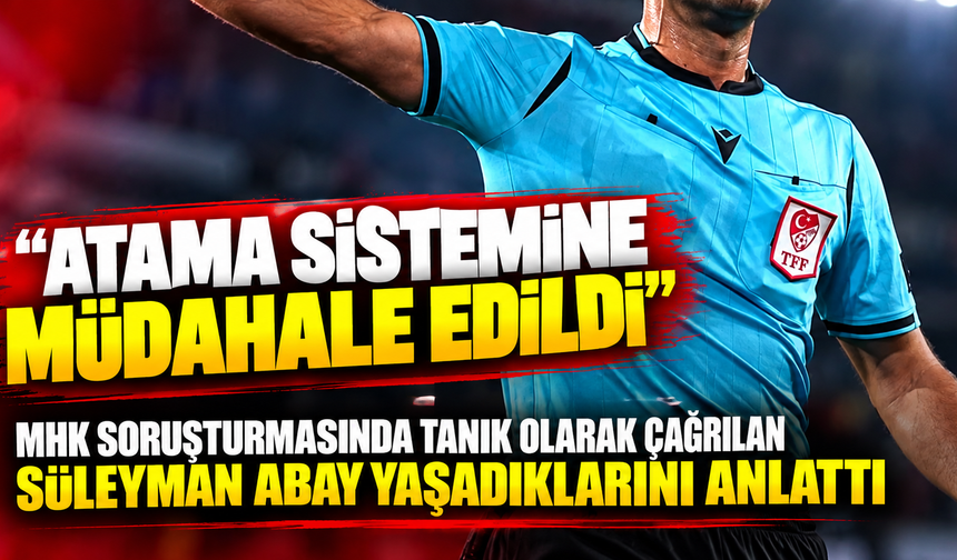 MHK soruşturmasında Trabzonspor'u katlettiği maçı anlattı