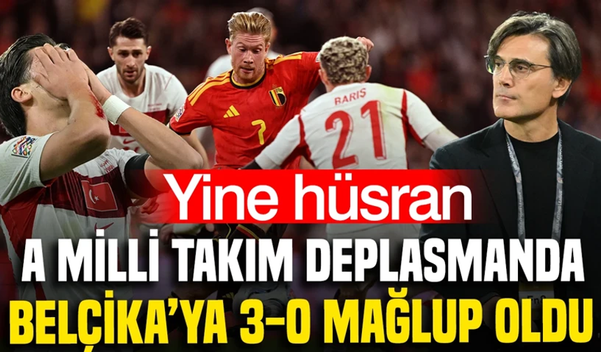 Uluslar Ligi kabusu sürüyor! Milli Takım’a Belçika’da ağır darbe