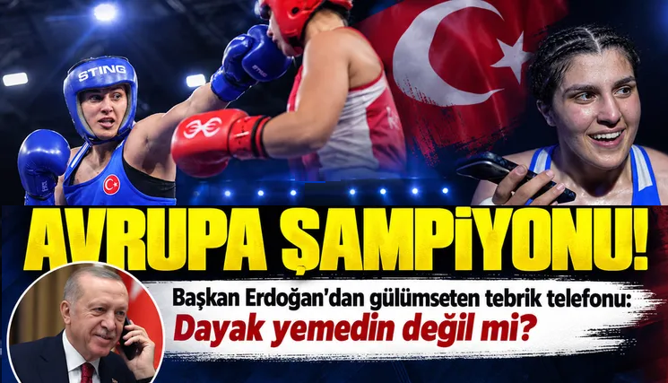 Başkan Erdoğan’dan Busenaz Sürmeneli’ye tebrik telefonu!