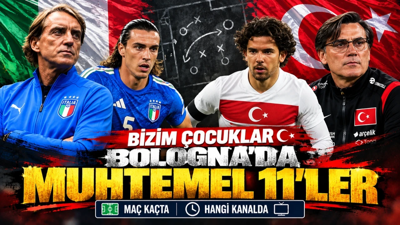 İşte İtalya-Türkiye maçının muhtemel 11'leri